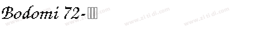 Bodomi 72字体转换